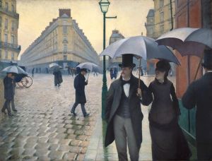 Gustave Caillebotte (1848 – 1894) Paris Street, Rainy Day 1877 Oil on canvas Photo courtesy of the Art Institute of Chicago